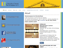 Tablet Screenshot of literaturhaus-nordhessen.de